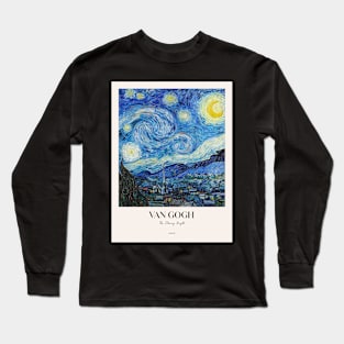 The Starry Night with text Long Sleeve T-Shirt